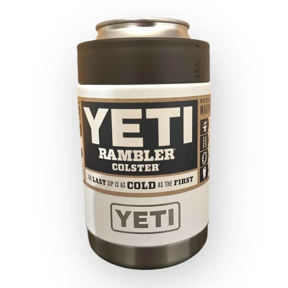 Yeti Rambler Colster White Color Koozie Size12 oz Fits Standard Cans NEW w/ Tags - Picture 14 of 16